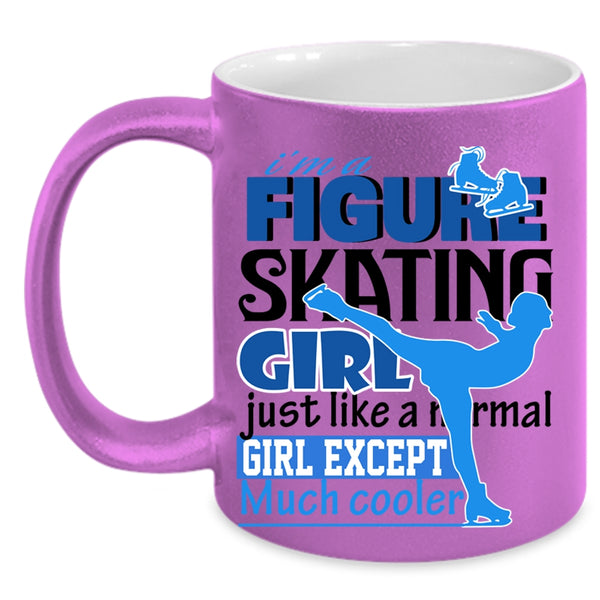 Beautiful Girls Coffee Mug, I'm A Figure Skating Girl Accent Mug