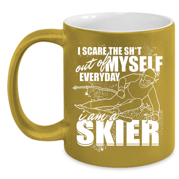 I Am A Skier Coffee Mug, Funny Gift For Skier Coffee Cup