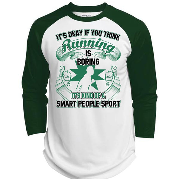 You Think Running Is Boring T Shirt, I Love Running T Shirt, Awesome T-Shirts  (Polyester Game Baseball Jersey)