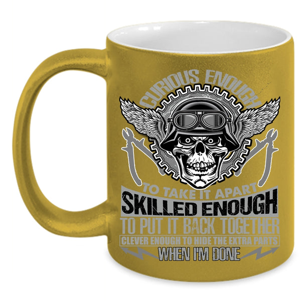 Curious Enough To Take It Apart Coffee Mug, Cool Electricians Coffee Cup