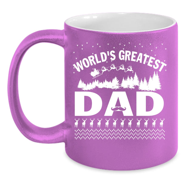 World's Greatest Dad Coffee Mug, Christmas Gift For Dad Coffee Cup
