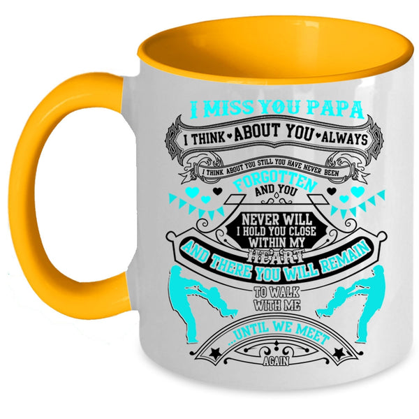 Best Gift For My Son Coffee Mug, I Miss You Papa Accent Mug