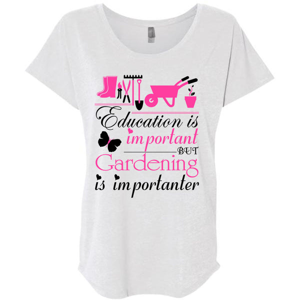 Education Is Important But Gardening Is Importanter T Shirt, Being A Gardener T Shirt, Awesome T-Shirts