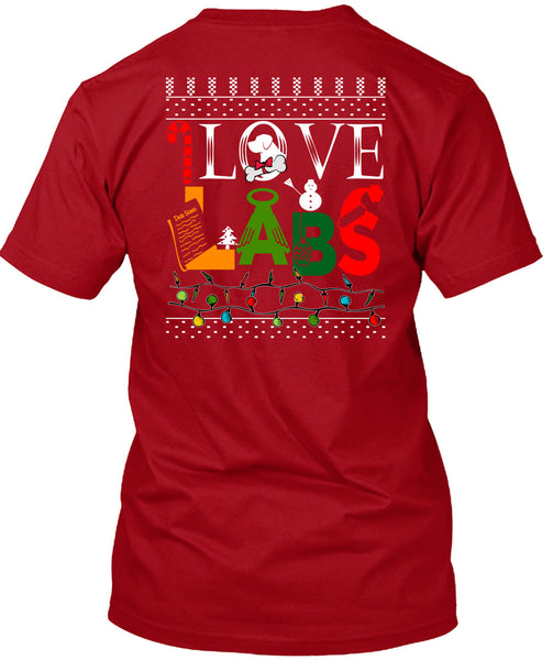 I Love Labs T Shirt, This Girl Loves Christmas T Shirt