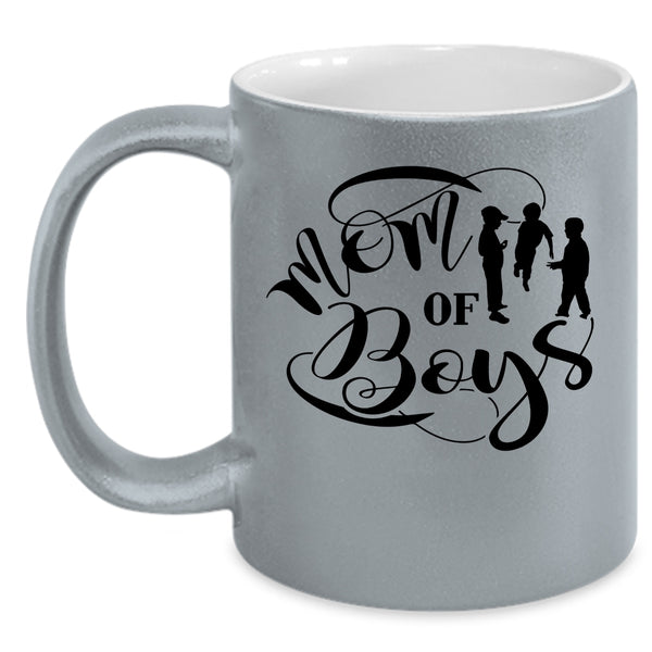 I Love My Son Coffee Mug, Mom Of Boys Accent Mug