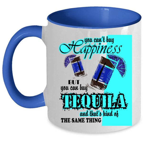 I Love Wine Coffee Mug, Tequila Make Me Happy Accent Mug