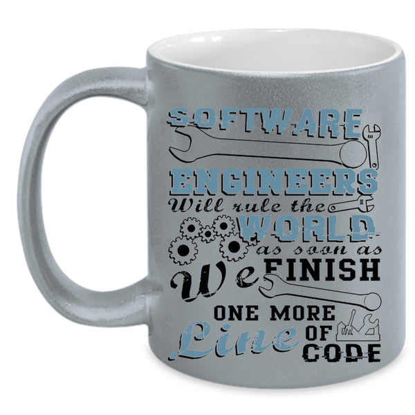 Cool Job Title Coffee Mug, Software Engineers Accent Mug