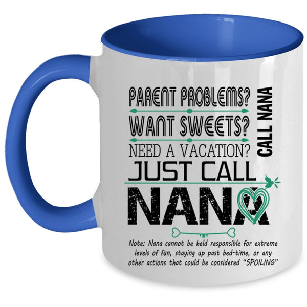 I Love Being A Nana Coffee Mug, Happiness Is Being A Nana Accent Mug
