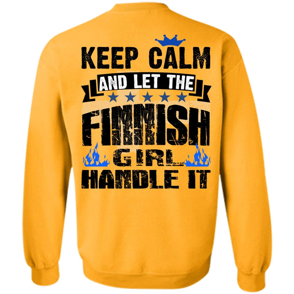 I Love Finnish T Shirt, Let The Finnish Girl Handle It Sweatshirt