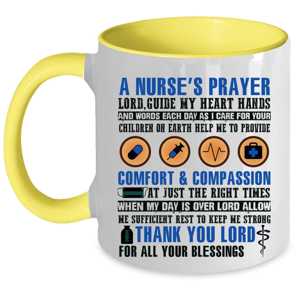 Cool Nurse's Prayer Coffee Mug, A Nurse's Prayer Accent Mug