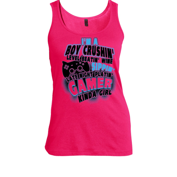 I'm A Boy Crushin' T Shirt, Coolest Gaming Girl Tank Top