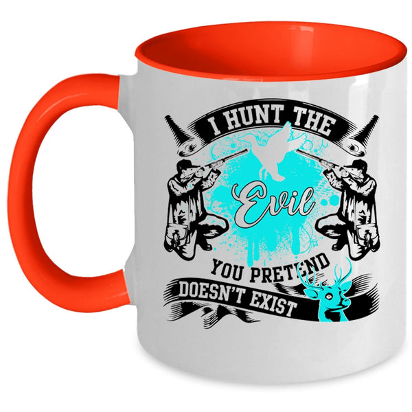 Cool Gift For Hunter Coffee Mug, I Hunt Accent Mug