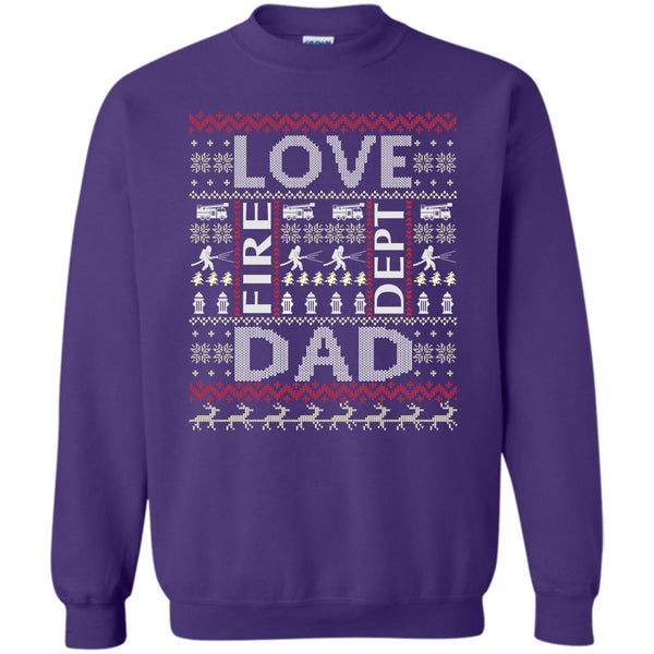 Coolest Firefighting Dad T Shirt, Merry Christmas Gift Sweatshirt