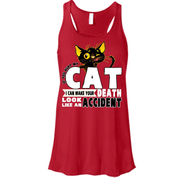 If You Hurt My Cat T Shirt, Coolest Cat Lover Tank Top