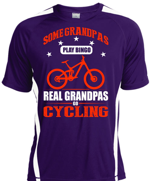 Real Grandpas Go Cycling T Shirt, Some Grandpas Play Bingo T Shirt, Cool Shirt