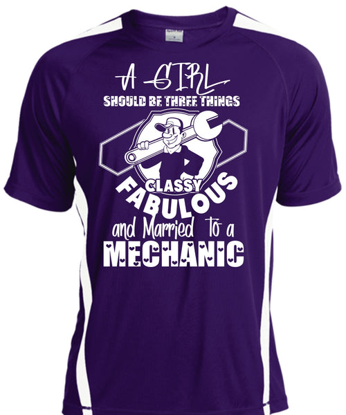 Married To A Mechanic T Shirt, A Girl Should Be Three Things T Shirt, Cool Shirt