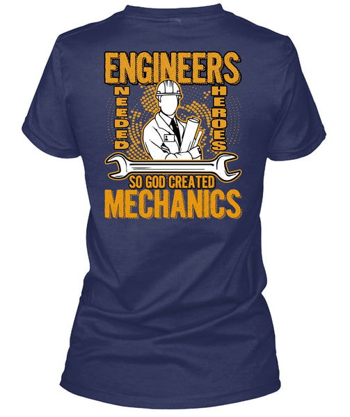 God Created Mechanics T Shirt, I Love Mechanic T Shirt