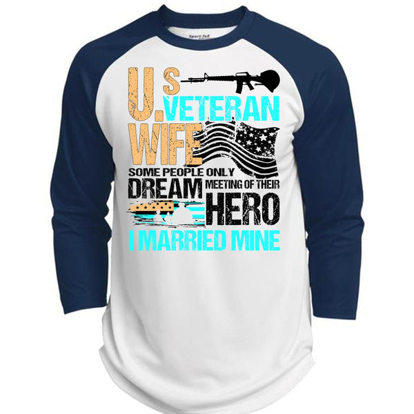 US Veteran Wife T Shirt, I Love Veteran T Shirt, Awesome T-Shirts  (Polyester Game Baseball Jersey)