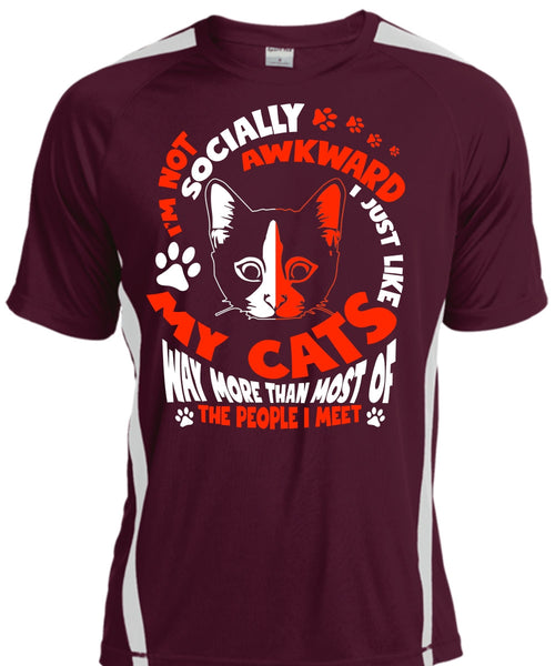 I Just Like My Cats T Shirt, I'm Not Socially Awkward T Shirt, Cool Shirt