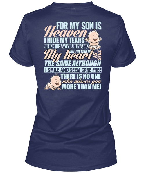 For My Son Is Heaven T Shirt, I Love Son T Shirt