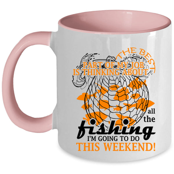 I'm Going To Do This Weekend Coffee Mug, Fishing Accent Mug