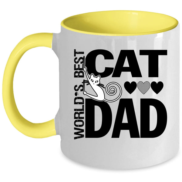 World's Best Cat Dad Mug, I Love My Cats Dad Cup