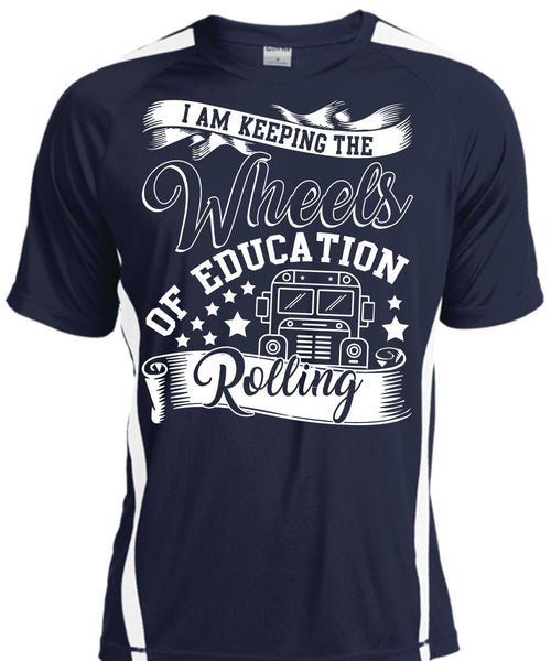 Wheels Of Education Rolling T Shirt, Being A Driver T Shirt, Cool Shirt