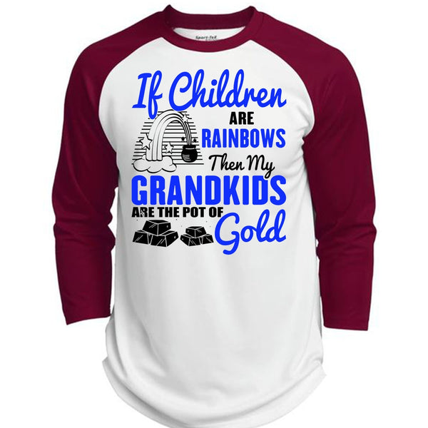 My Grandkids Are The Pot Of Gold T Shirt, Being A Baby T Shirt, Awesome T-Shirts  (Polyester Game Baseball Jersey)