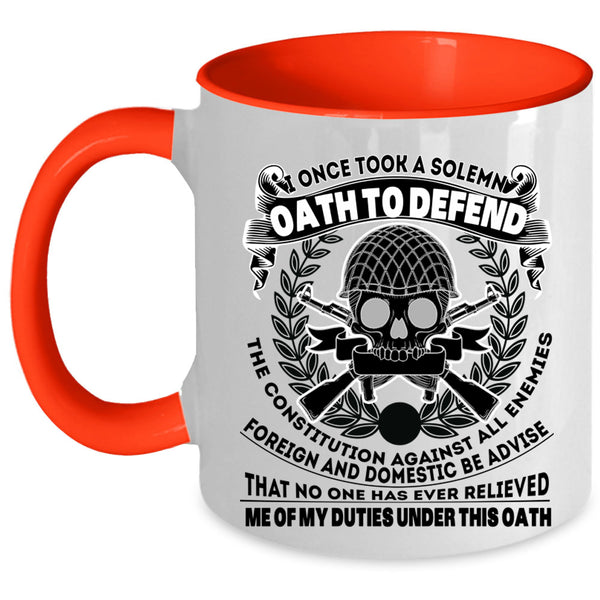 Best Gift For Grandpas Coffee Mug, Cool Veteran Accent Mug