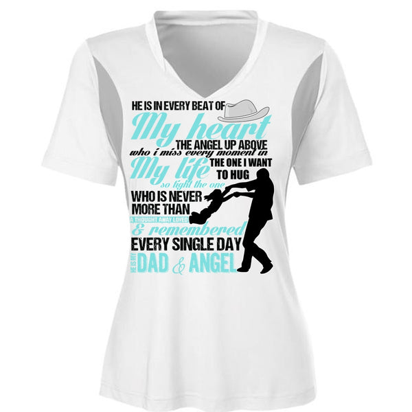 He Is My Dad And Angel T Shirt, I Love Dad T Shirt, Awesome T-Shirts