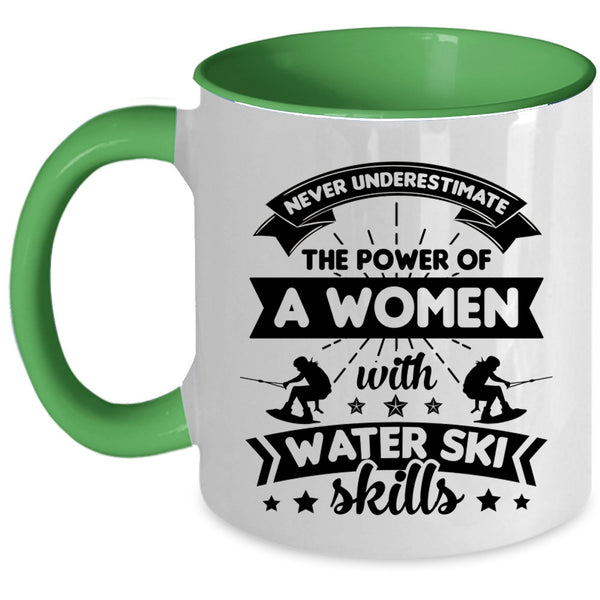 The Power Of Women With Water Ski Skills Cup, My Wife Mug