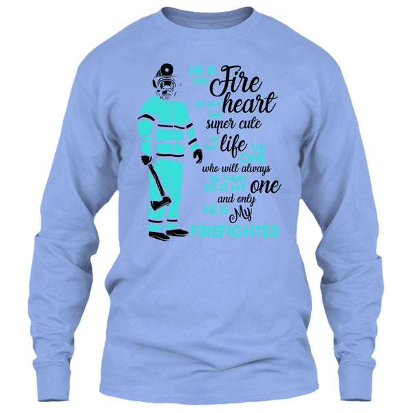 My Man Risk His Life To Save Strangers T Shirt, Gift For Firefighter T Shirt