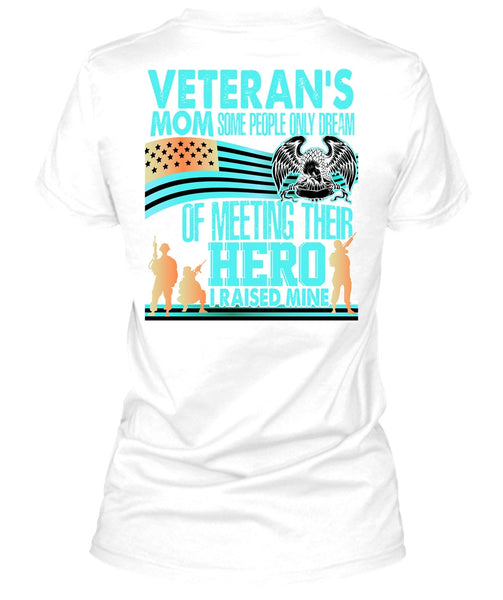 Veteran's Mom T Shirt, I Love Veteran T Shirt