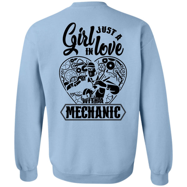 I Love Mechanic T Shirt, Just A Girl In Love With A Mechanic Sweatshirt