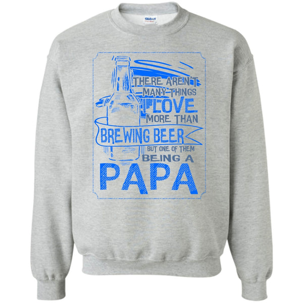 Drinking Dad T Shirt, I Love More Than Brewing Beer Sweatshirt