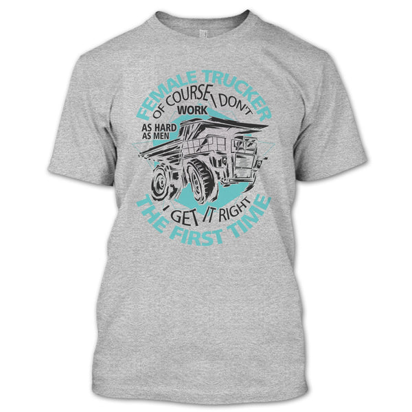 Female Trucker T Shirt, Coolest Female Trucker T Shirt