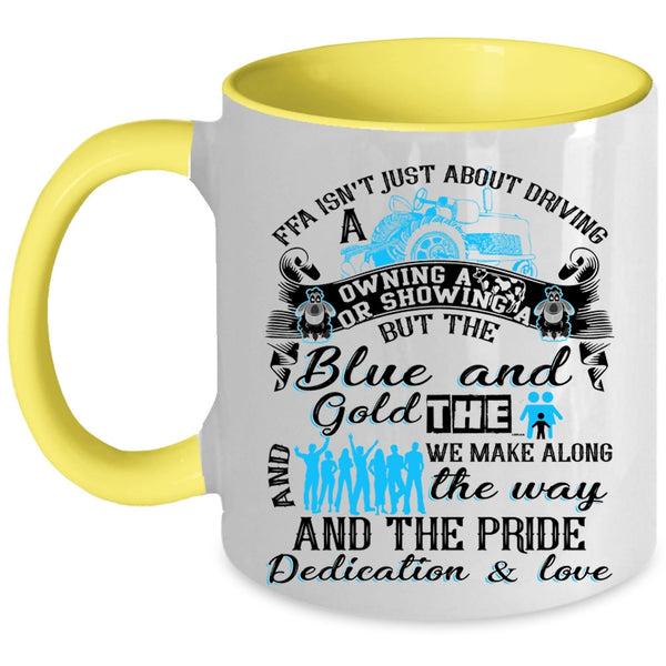 Owning A Cow Coffee Mug, Driving A Tractor Accent Mug