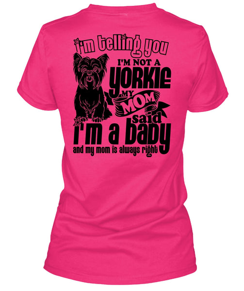 I'm Not A Yorkie T Shirt, I Love Yorkie T Shirt