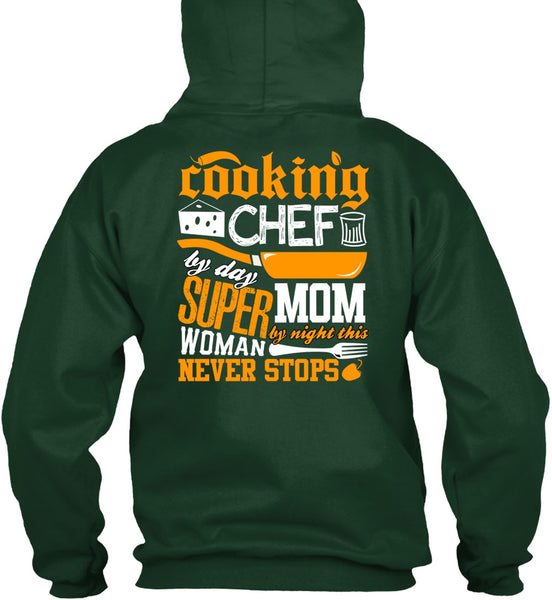 Cooking Chef By Day T Shirt, Mom By Night T Shirt