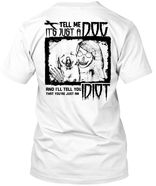 A black t-shirt with the shopify logo