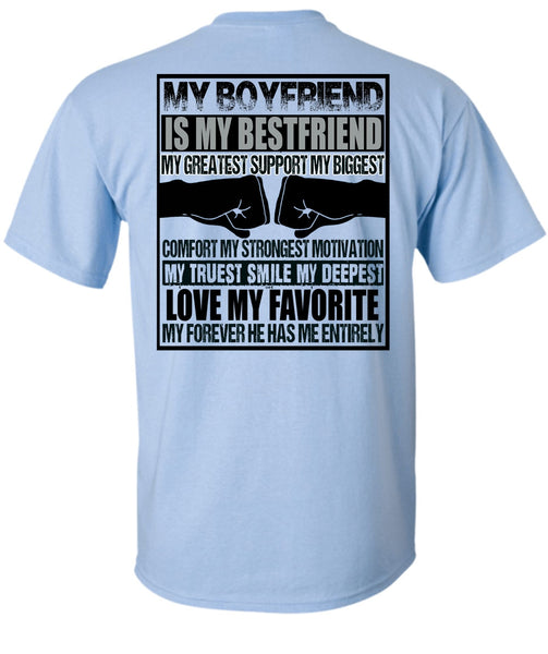 My Boyfriend Is My Best Friend T Shirt, I Love Boyfriend T Shirt