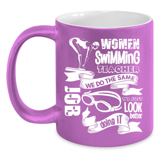 Women Swimming Teacher Coffee Mug, Cute Gift For Swimming Teacher Coffee Cup