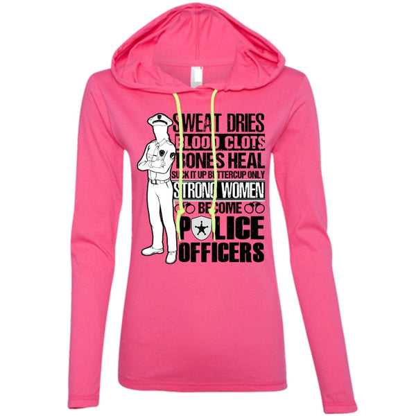 Strong Women Become Police Officers T Shirt, I Love Police T Shirt, Awesome T-Shirts