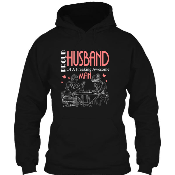 Proud Husband T Shirt, Freaking Awesome Man T Shirt