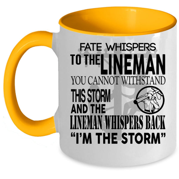 Best Gift For Lineman Coffee Mug, Cool Linemen Accent Mug