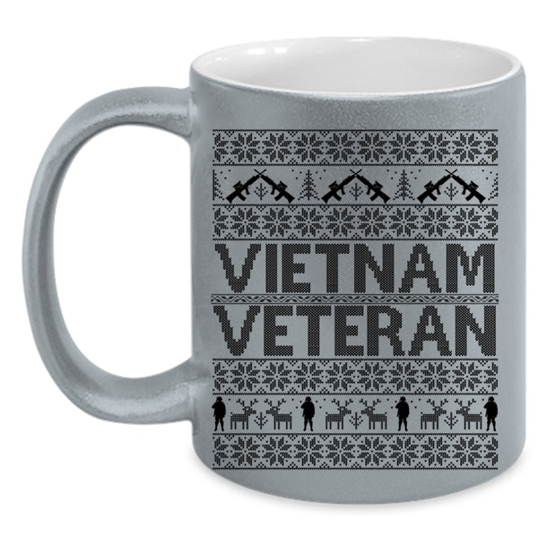 Funny Gift For Veterans Coffee Mug, Vietnam Veteran Accent Mug