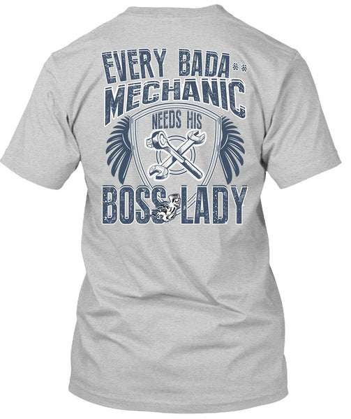 Mechanic Needs His Boss Lady T Shirt, I Love Mechanic T Shirt