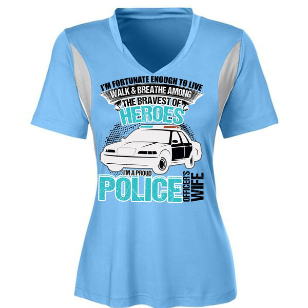 I'm A Proud Police Officer's Wife T Shirt, I Love Police T Shirt, Awesome T-Shirts