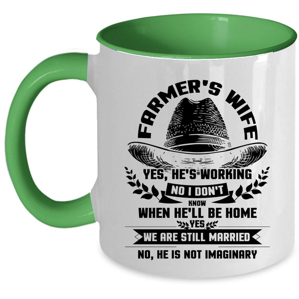 Beautiful Farmer's Wife Coffee Mug, Farmer's Wife Accent Mug