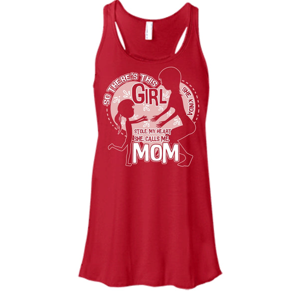 She Kinda Stole My Heart T Shirt, He Calls Me Mom Tank Top